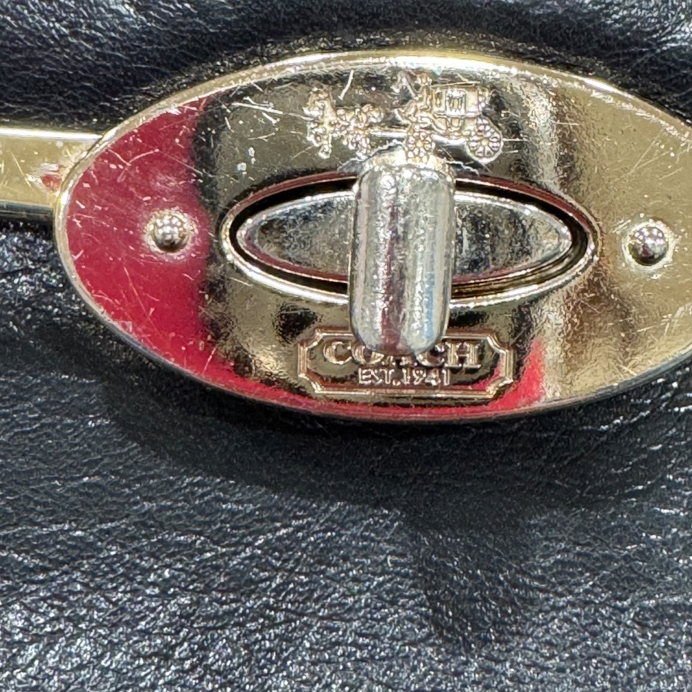 Coach Madison Small Sadie Flap Satchel Black - Picture 2 of 16